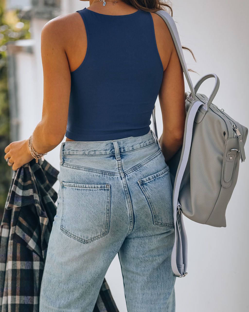 Kiki Knit Crop Top - Navy sold by Vici product image thumbnail 2