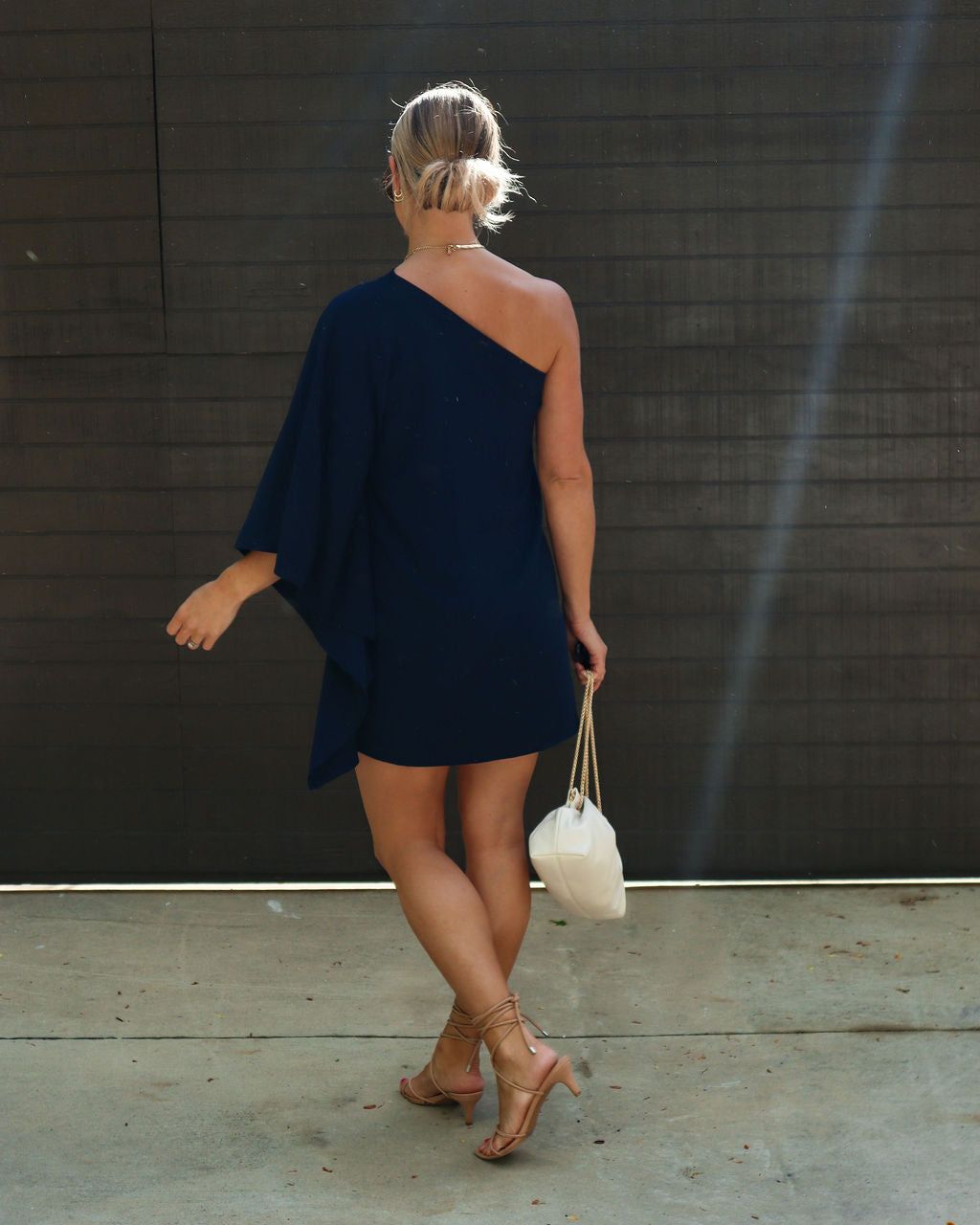 Side To Side One Shoulder Statement Dress - Navy - SALE sold by Vici product image thumbnail 4