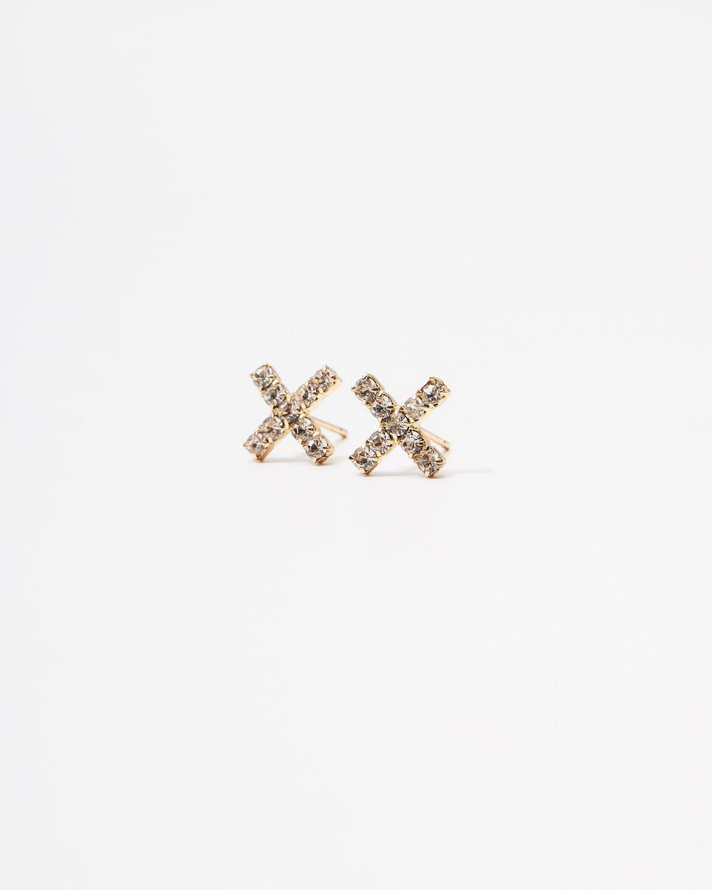 X Micro Pave Studs sold by Vici