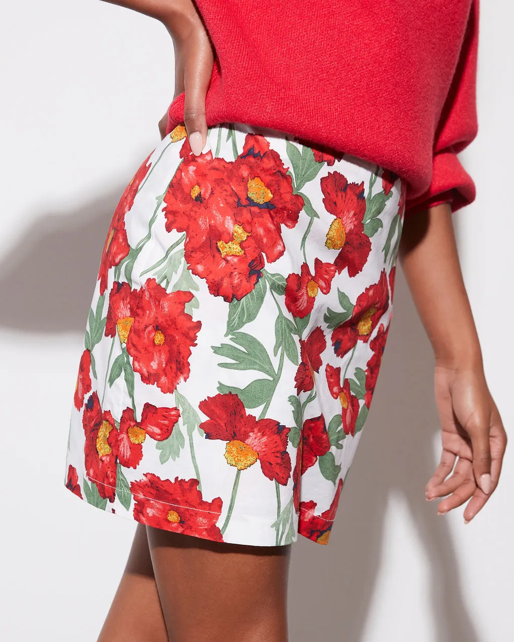 Sylvia Floral Mini Skirt sold by Vici product image thumbnail 4