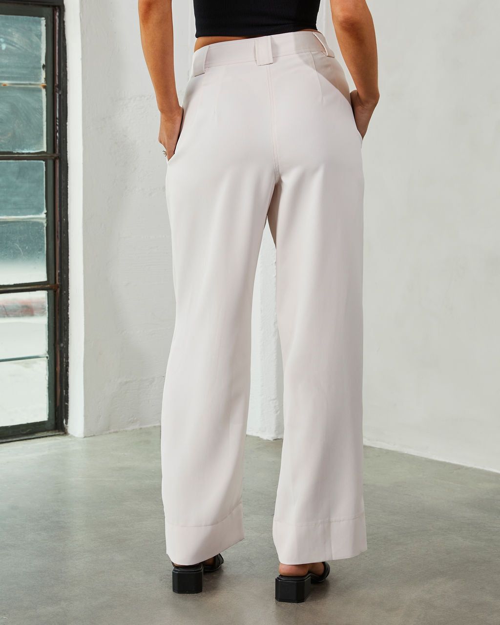 Torrisi Pleated Wide Leg Trousers sold by Vici product image thumbnail 2