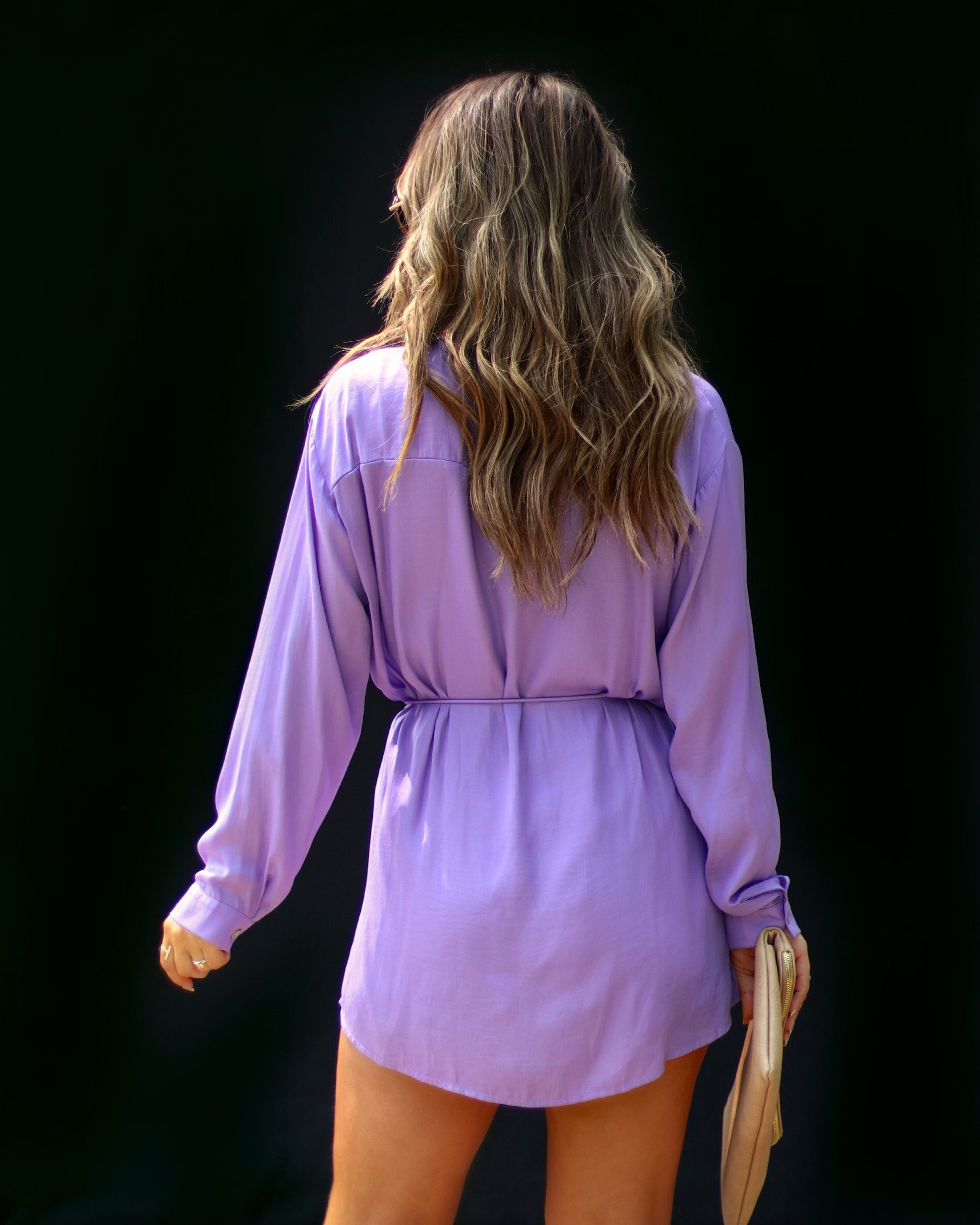 Grinnell Button Front Romper - Lavender - SALE sold by Vici product image thumbnail 4
