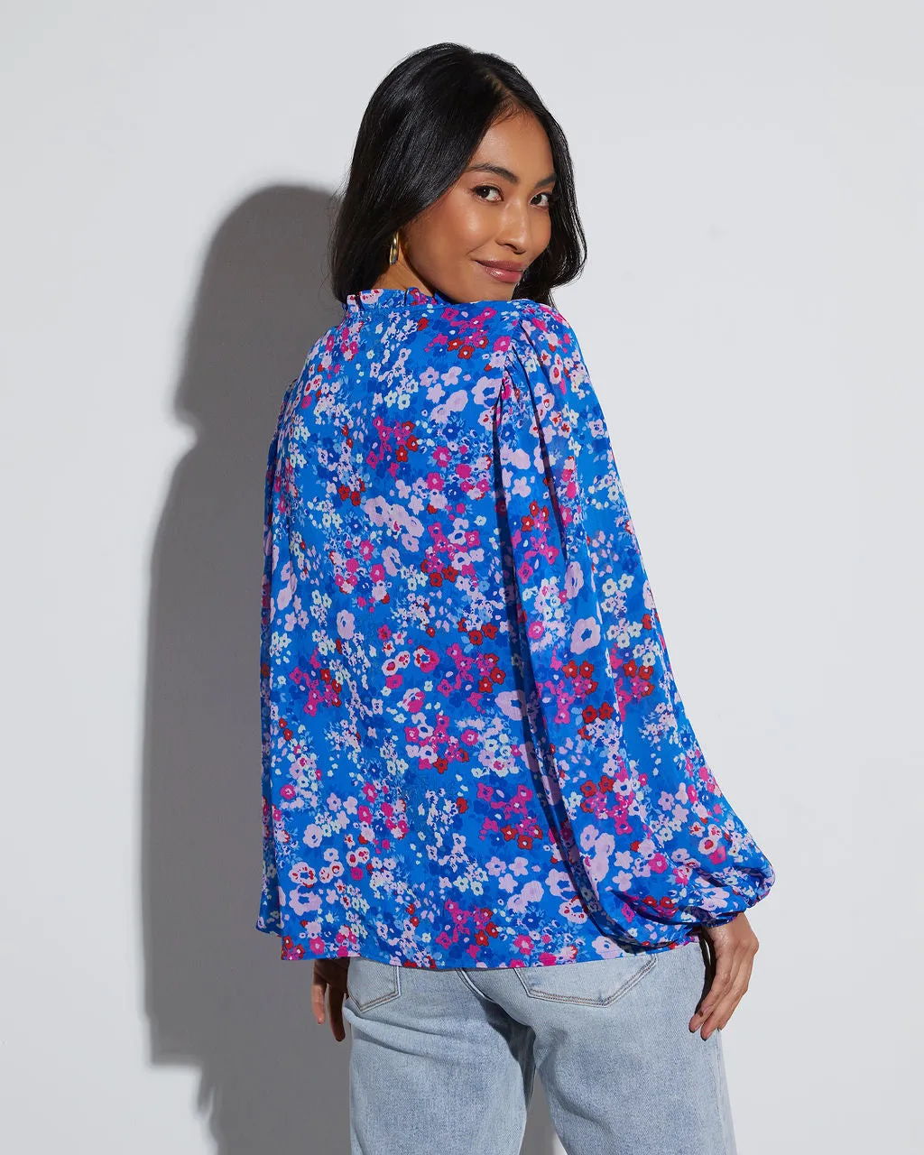 Riley V-Neck Long Sleeve Blouse sold by Vici product image thumbnail 5