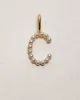Pearl Letter 14k Plated Charm sold by Vici
