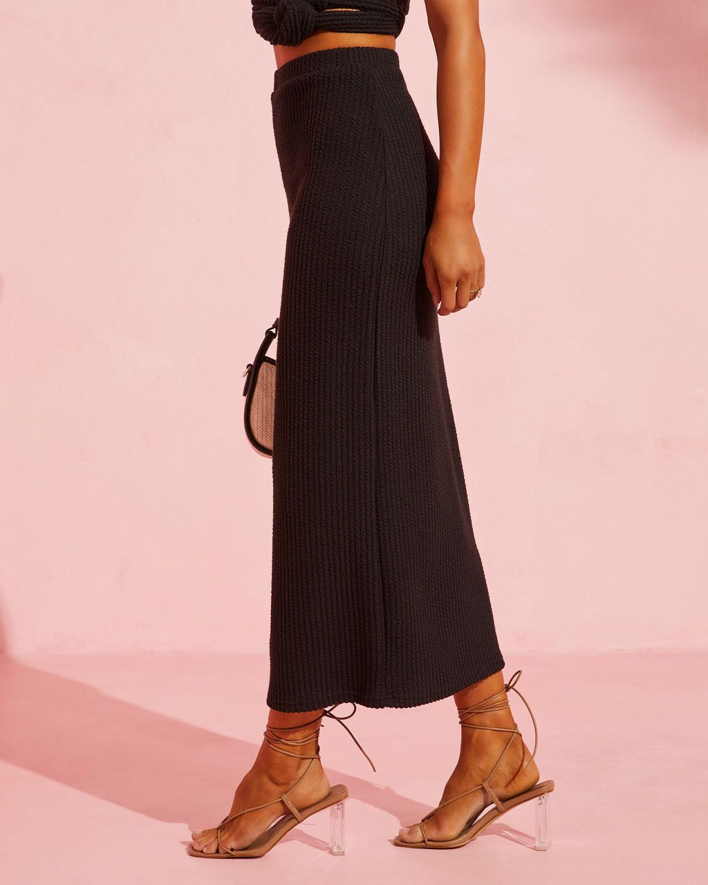 Go All Out Midi Skirt - Black - SALE sold by Vici product image thumbnail 4