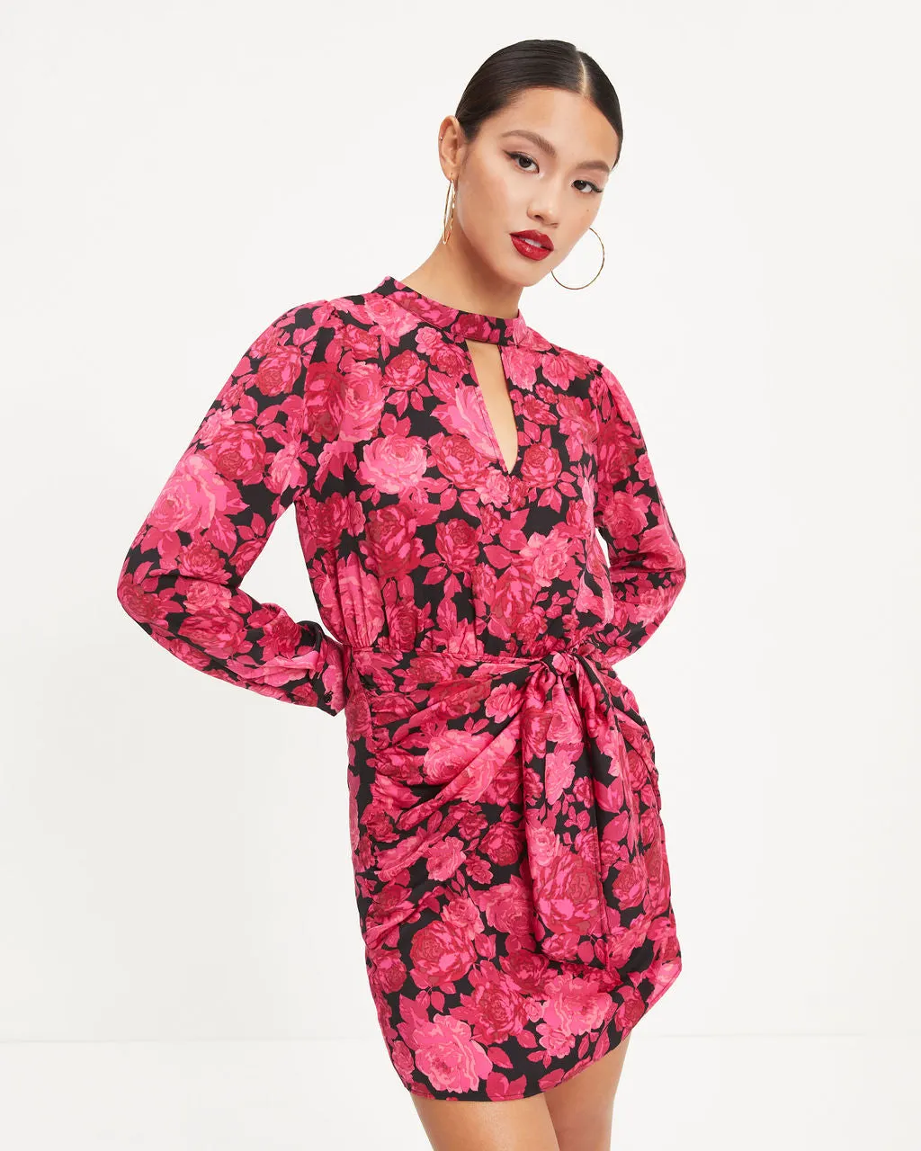 Jenna Floral Cutout Mini Dress sold by Vici product image thumbnail 5
