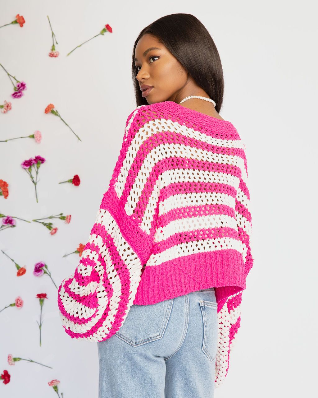 Mad For You Chenille Striped Sweater sold by Vici product image thumbnail 3