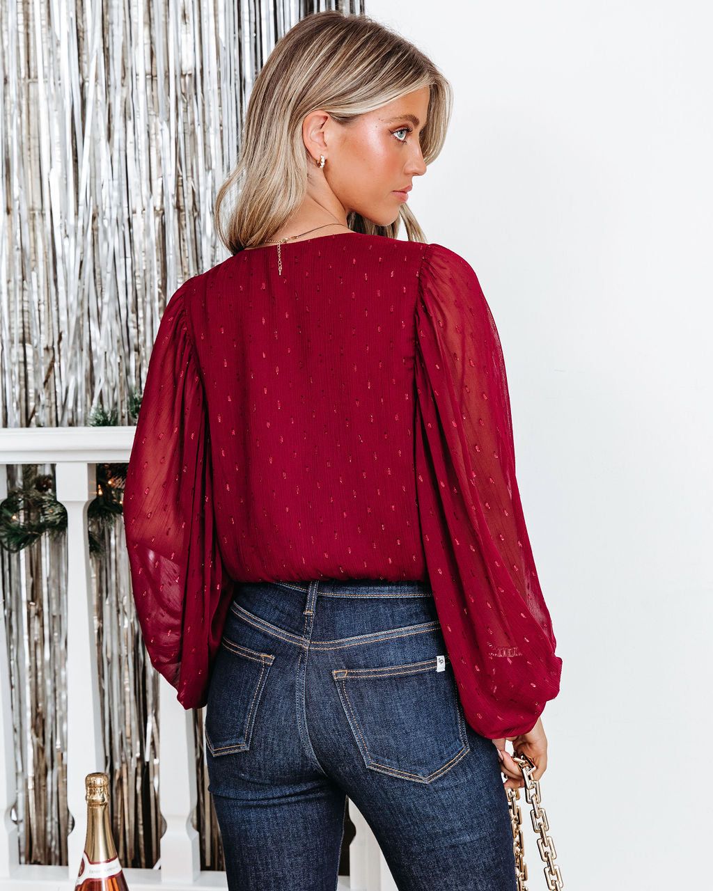 Dorinda Balloon Sleeve Bodysuit sold by Vici product image thumbnail 4