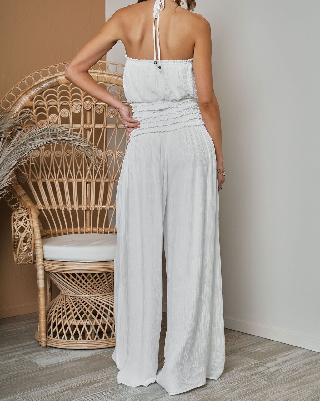 Coconut Waves Halter Top - White - FINAL SALE sold by Vici product image thumbnail 4