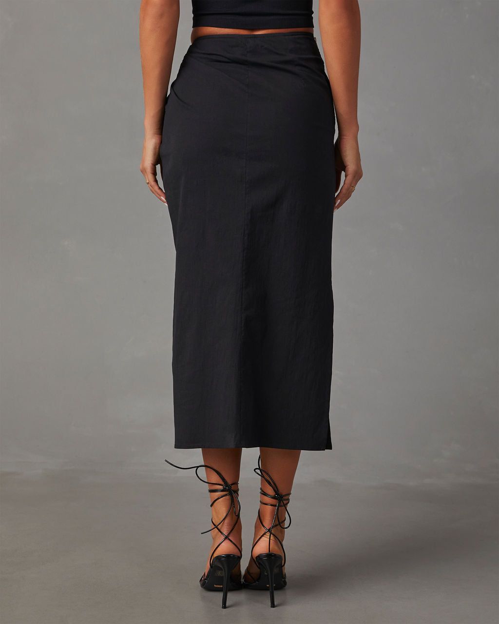 Sweet Rosette Midi Skirt - Black sold by Vici product image thumbnail 4