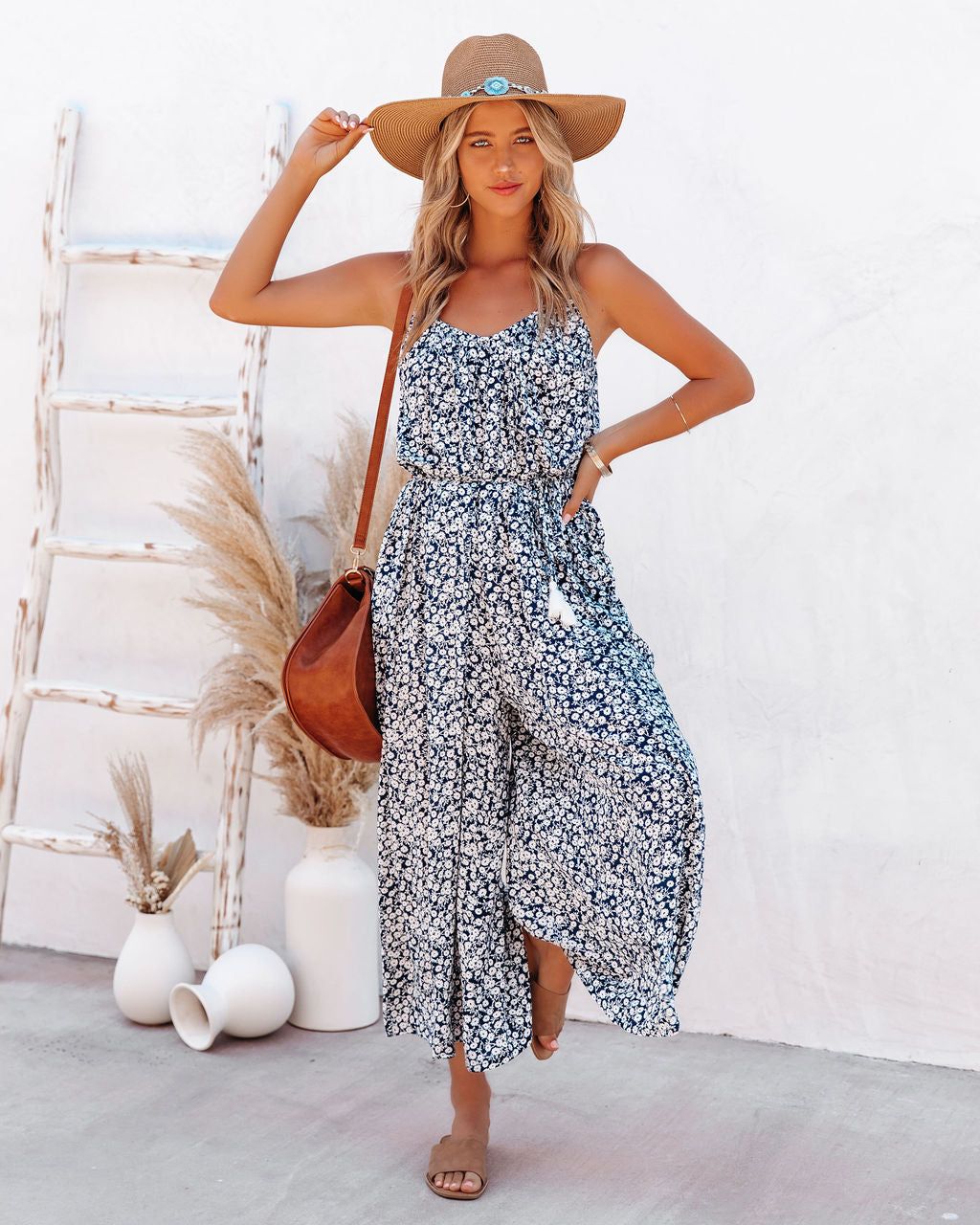 Fatima Pocketed Floral Jumpsuit - FINAL SALE sold by Vici product image thumbnail 3