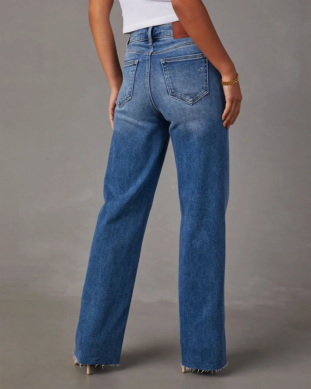 VICI Status High Rise Straight Jeans - Medium Wash sold by Vici product image thumbnail 4