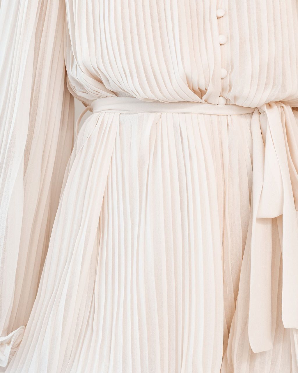 Shine On Pleated Romper - Cream - FINAL SALE sold by Vici product image thumbnail 4