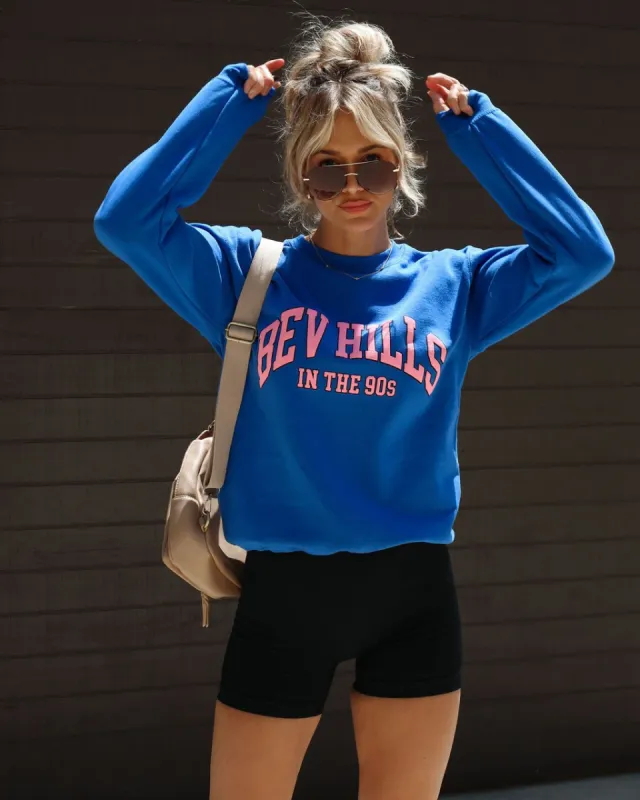 Bev Hills 90'S Cotton Blend Sweatshirt sold by Vici