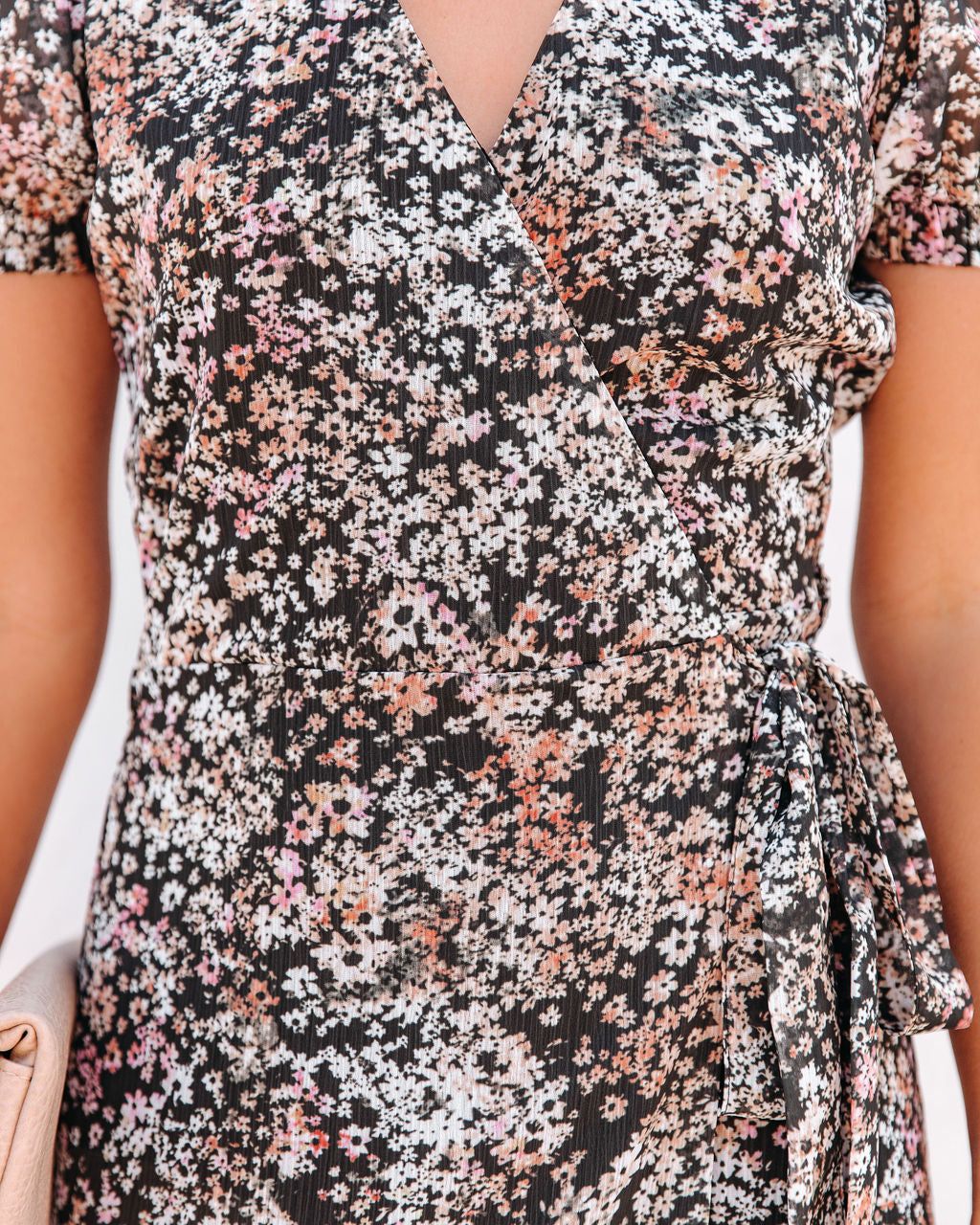 Barclay Floral Wrap Maxi Dress - FINAL SALE sold by Vici product image thumbnail 4