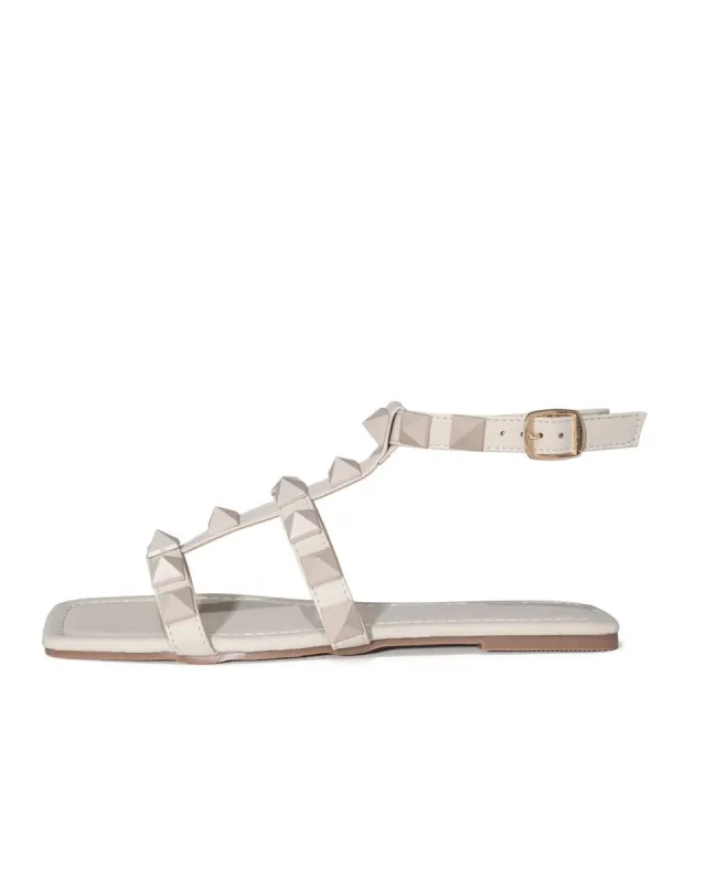 Babe Studded Square Toe Sandal sold by Vici