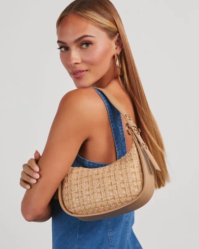 Classy Days Tweed Shoulder Bag made by Vici