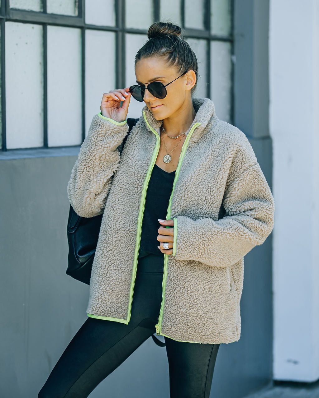 Explore More Pocketed Teddy Jacket - FINAL SALE sold by Vici product image thumbnail 12