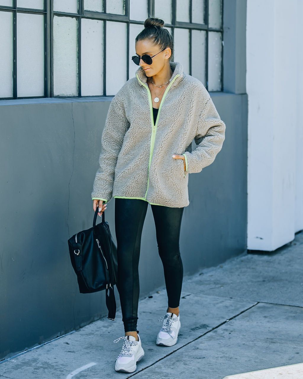 Explore More Pocketed Teddy Jacket - FINAL SALE sold by Vici product image thumbnail 7