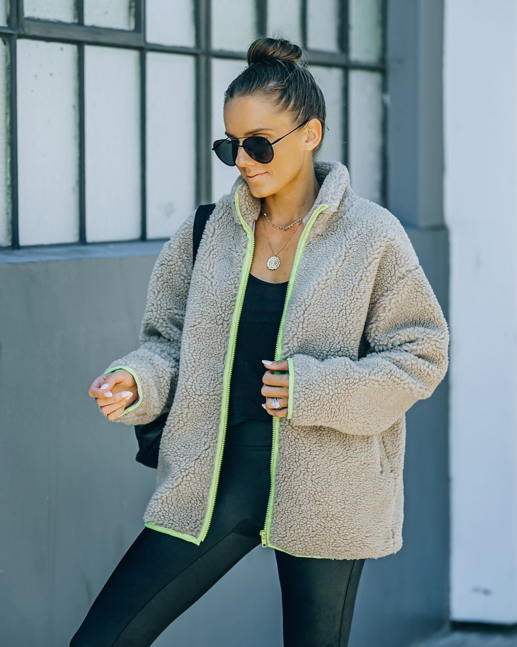 Explore More Pocketed Teddy Jacket - FINAL SALE sold by Vici product image thumbnail 10