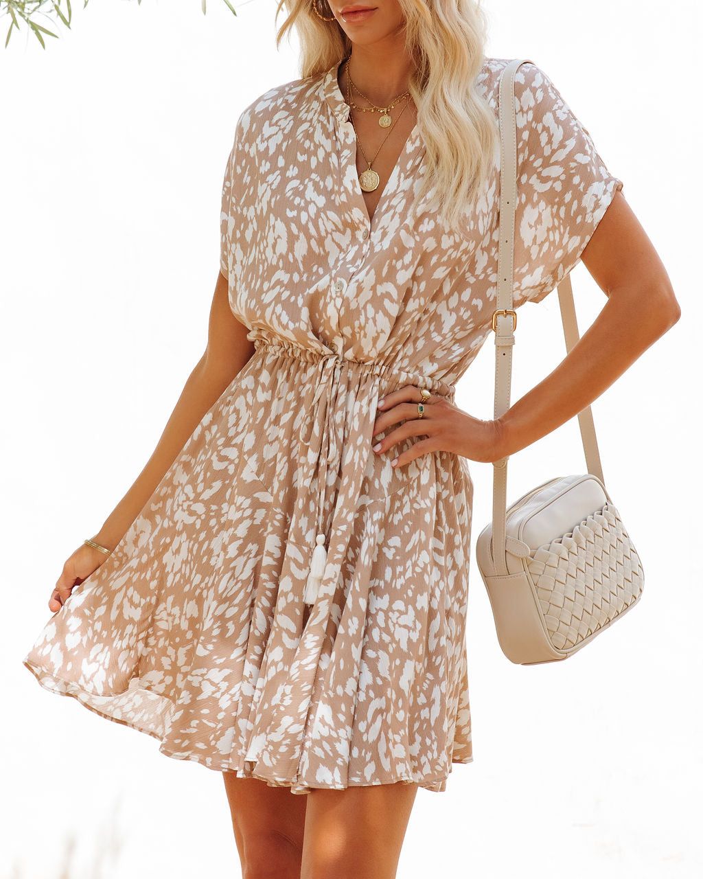 Sandy Beaches Adjustable Mini Dress - SALE sold by Vici product image thumbnail 3