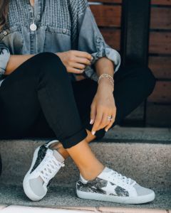 Reserved Snake Embossed Sneaker - FINAL SALE sold by Vici