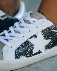 Reserved Snake Embossed Sneaker - FINAL SALE sold by Vici
