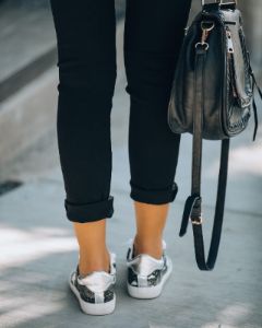 Reserved Snake Embossed Sneaker - FINAL SALE sold by Vici