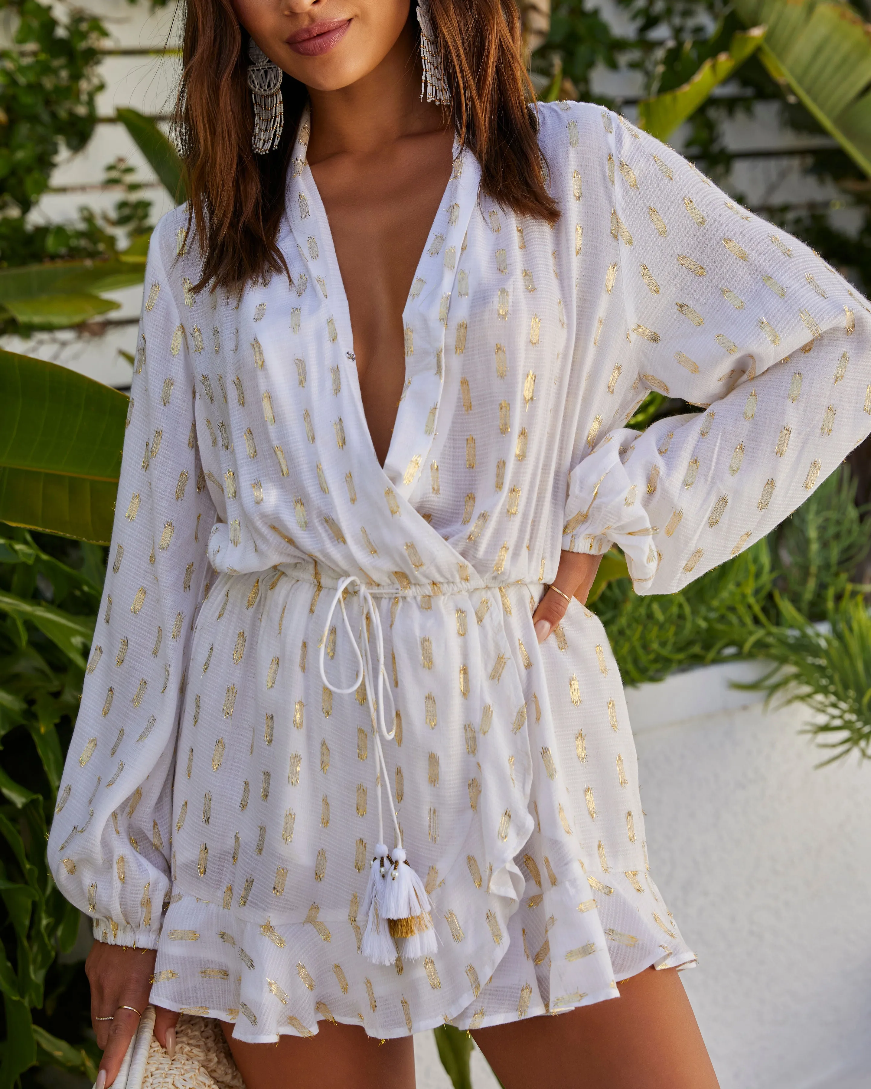 Marseille Cinched Waist Coverup Dress sold by Vici product image thumbnail 2