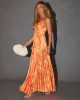 Soraya Printed And Pleated Maxi Dress sold by Vici