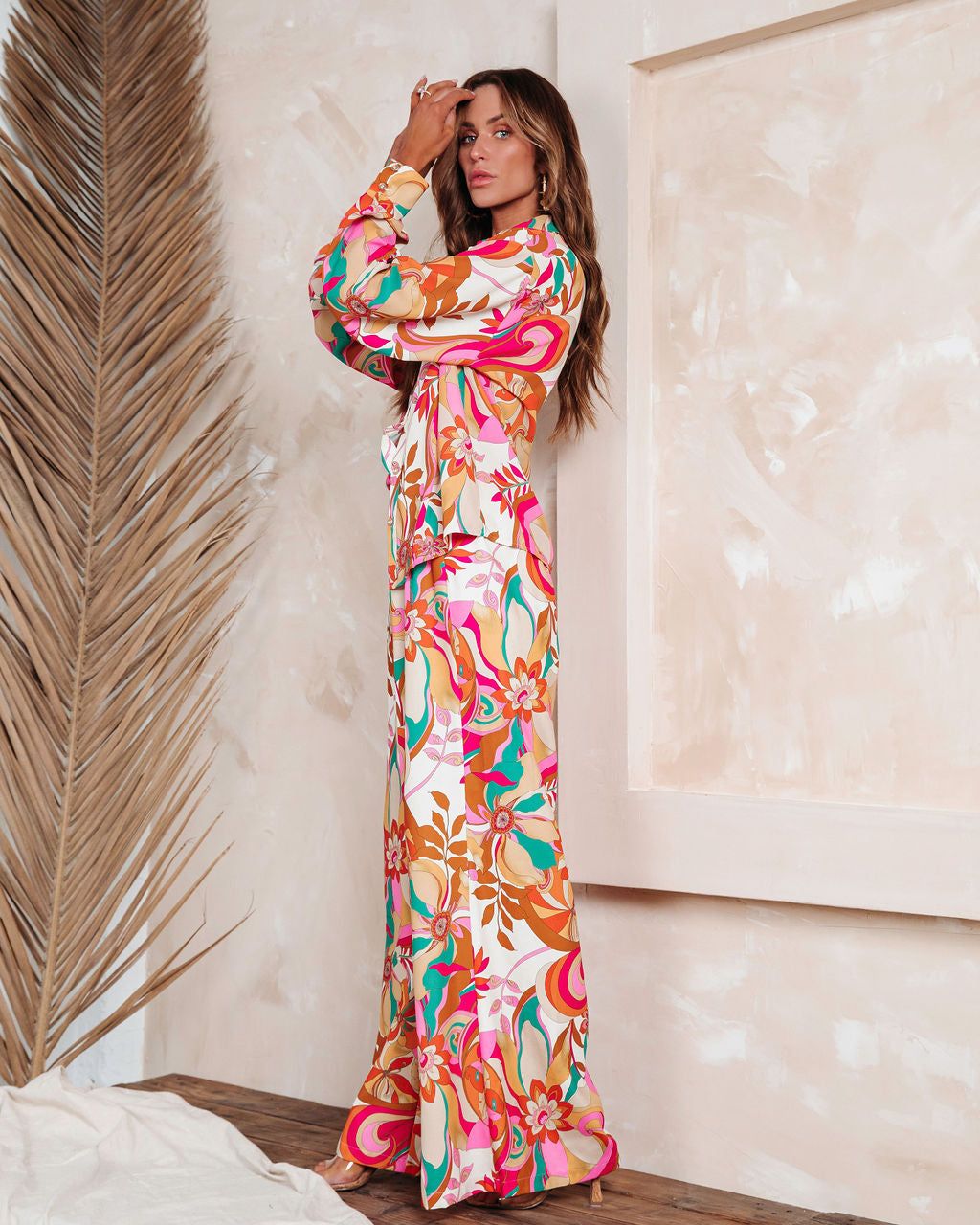 Tropez Printed Button Down Top - FINAL SALE sold by Vici product image thumbnail 7