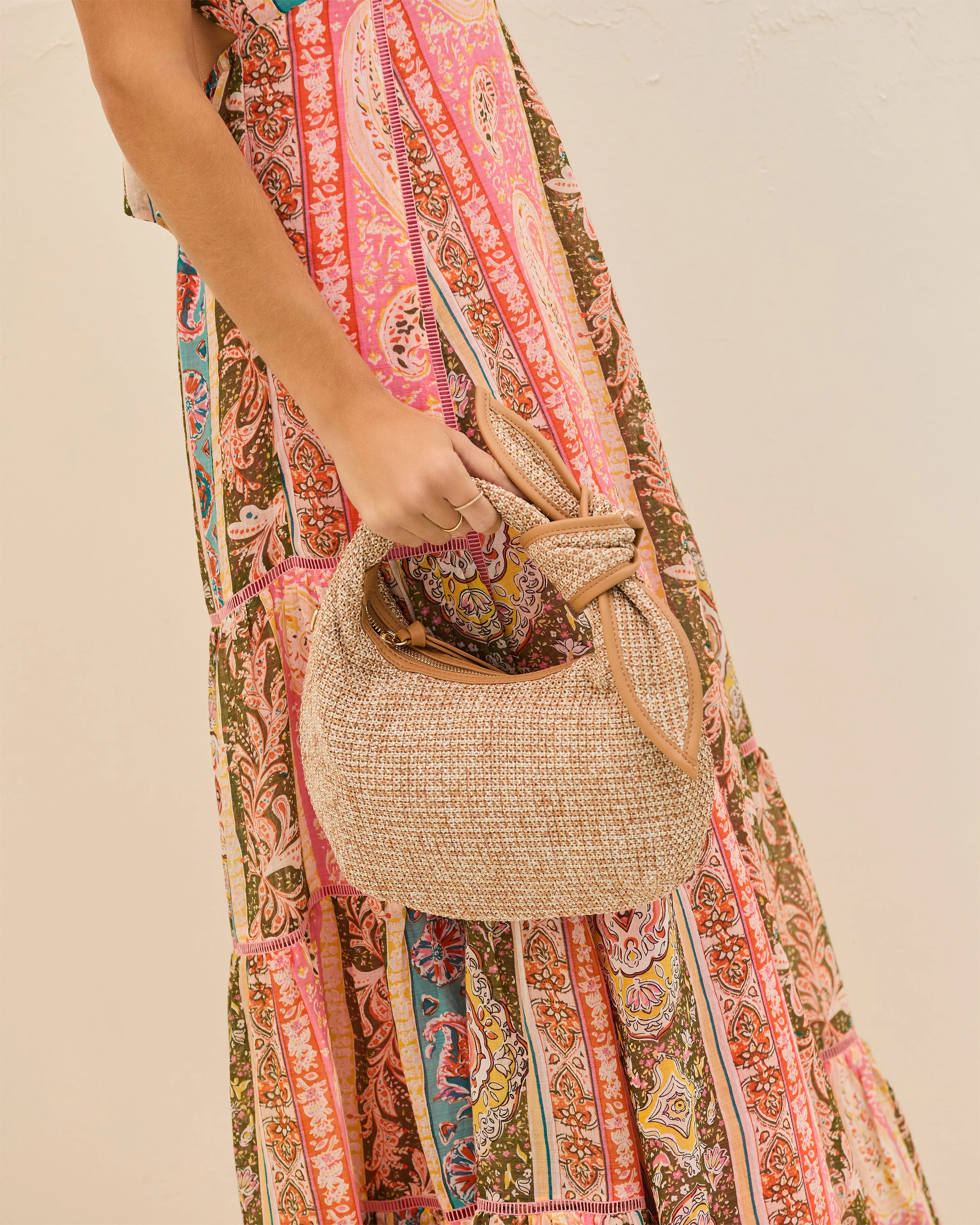 Harissa Knotted Raffia Bag sold by Vici