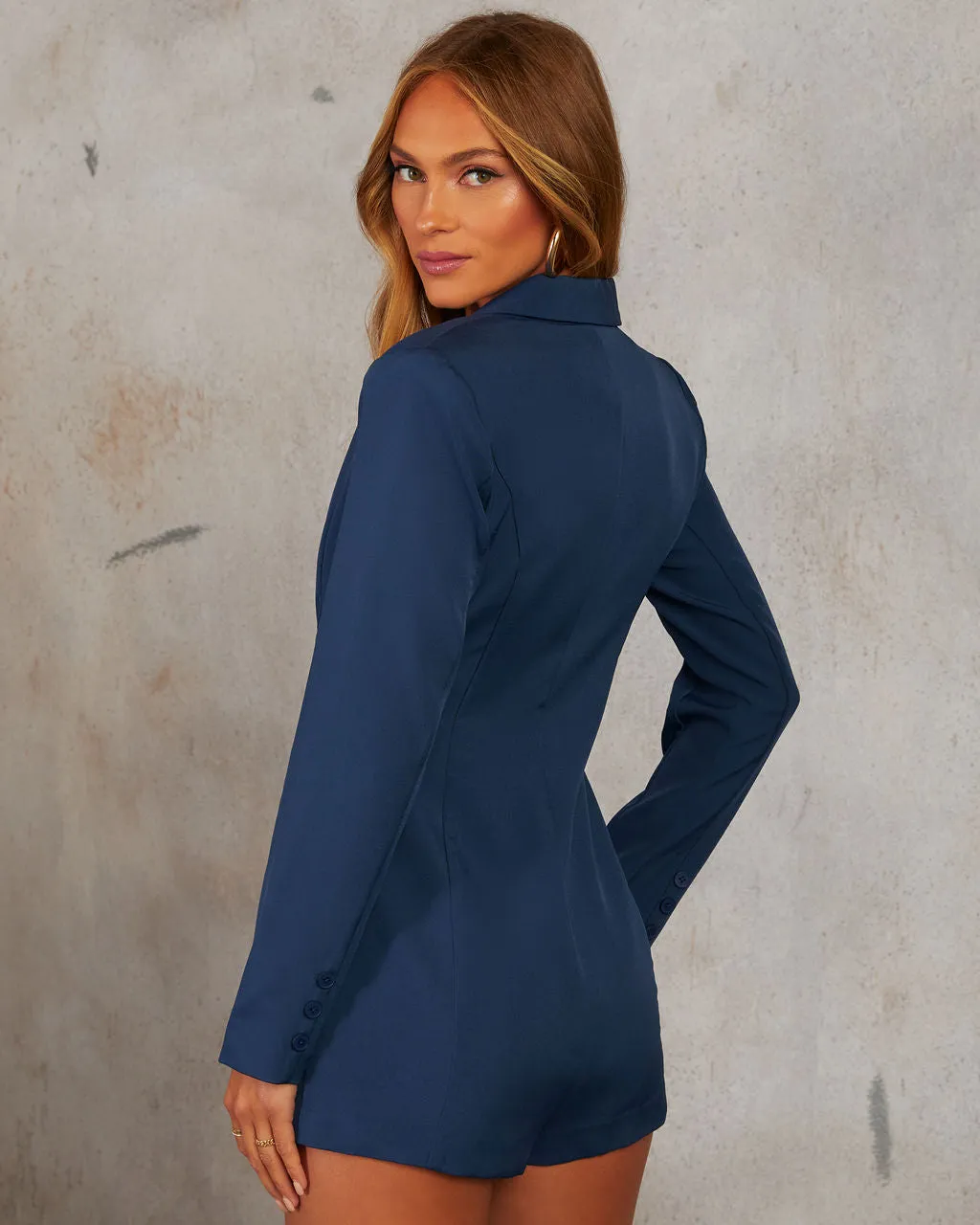 Business Meeting Blazer Romper sold by Vici product image thumbnail 4