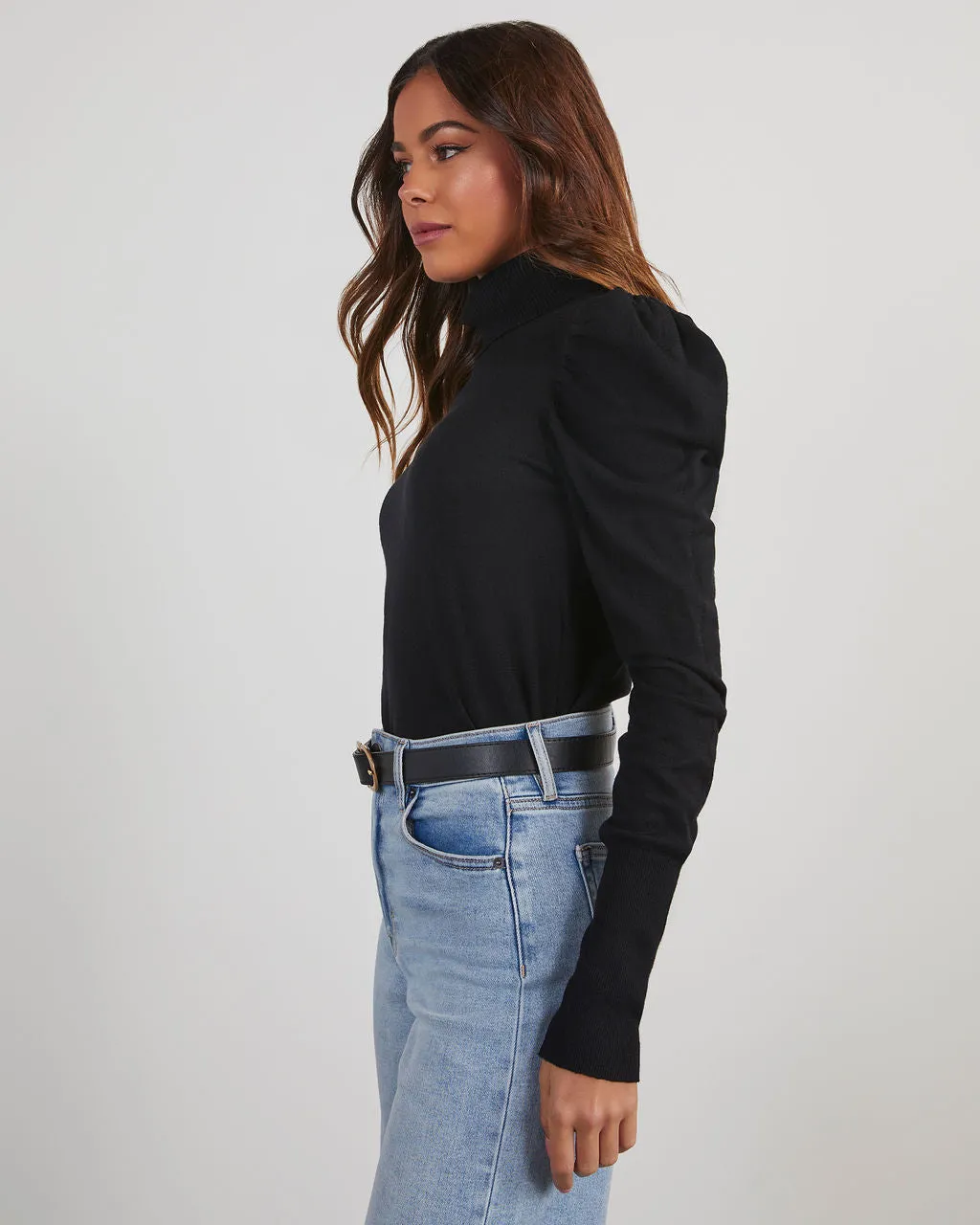 Adamant Puff Sleeve Turtleneck Sweater sold by Vici product image thumbnail 3
