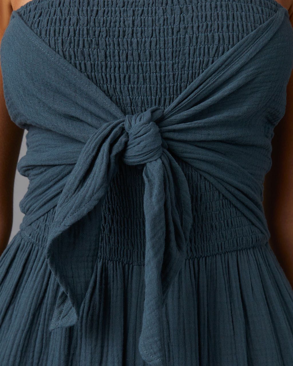 Zaia Front Tie Strapless Jumpsuit - Lake - FINAL SALE sold by Vici product image thumbnail 3