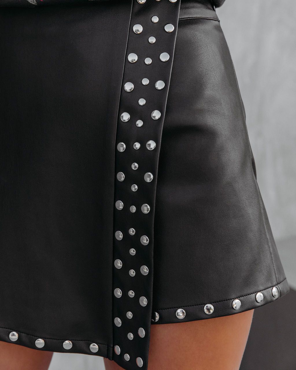 Davidson Faux Leather Studded Skort sold by Vici product image thumbnail 2