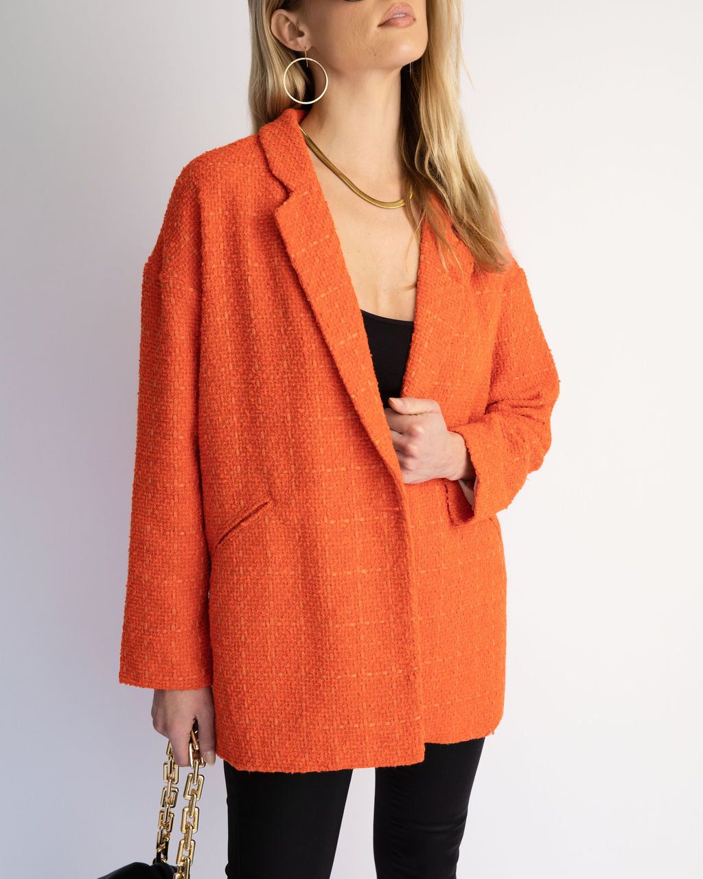 Stellaluna Textured Pocketed Blazer sold by Vici product image thumbnail 2