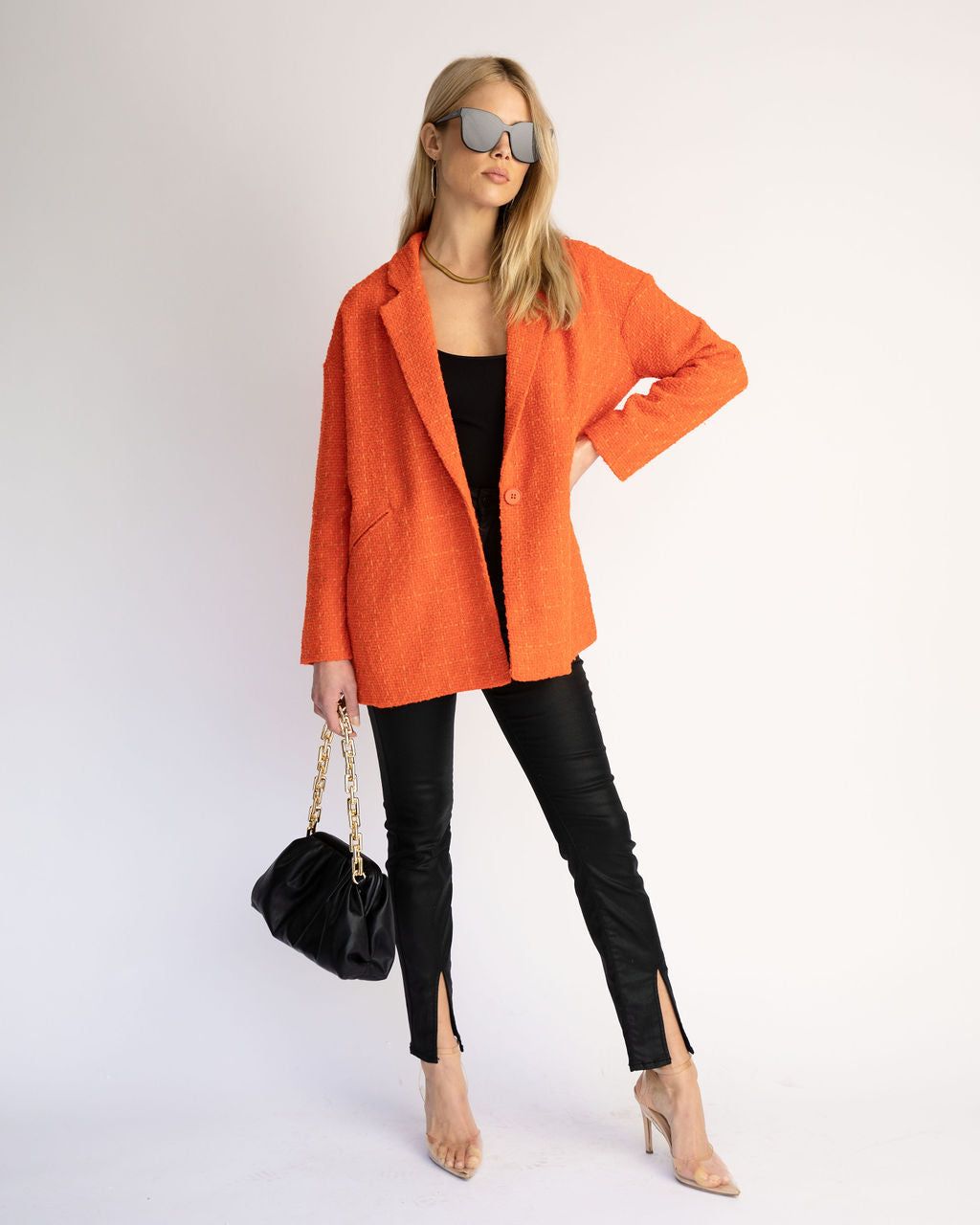 Stellaluna Textured Pocketed Blazer sold by Vici product image thumbnail 3