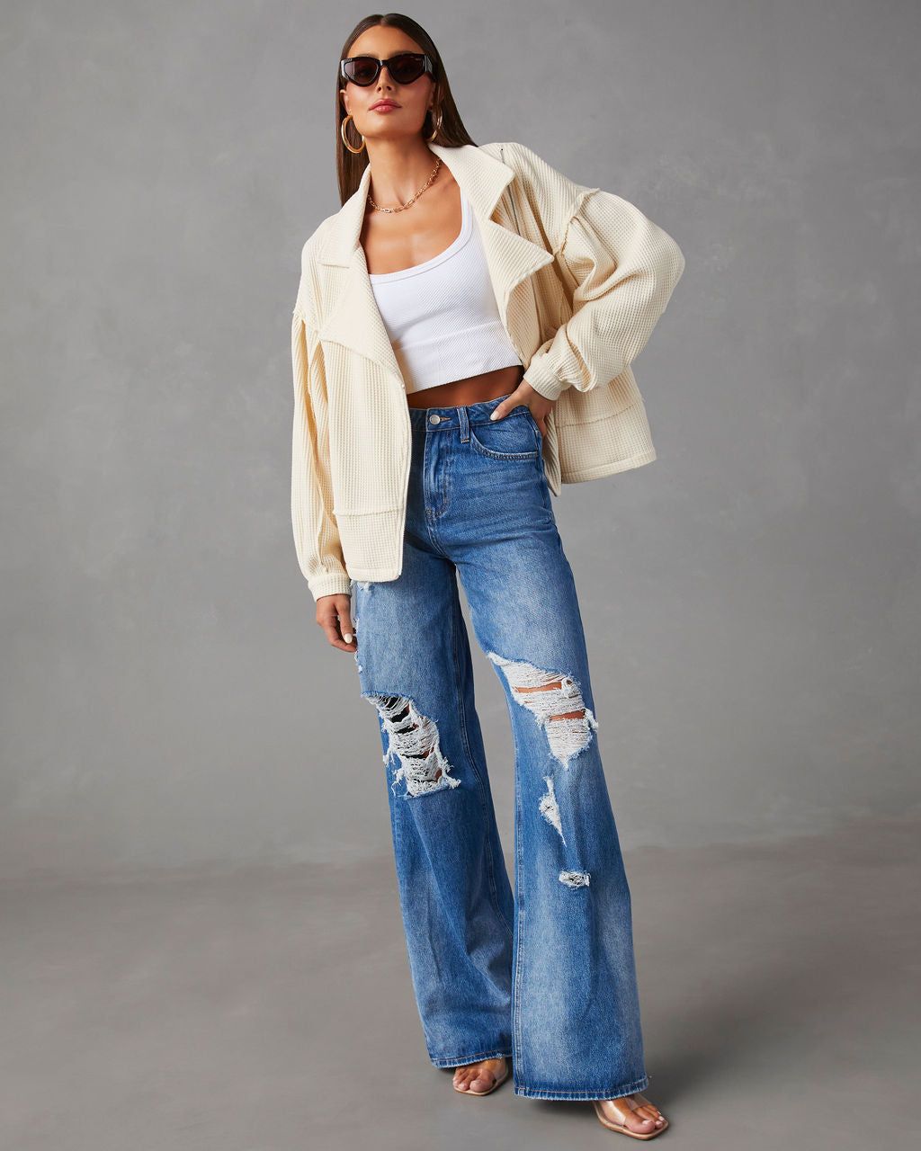 Noah Lee Jacket - Cream - SALE sold by Vici product image thumbnail 5