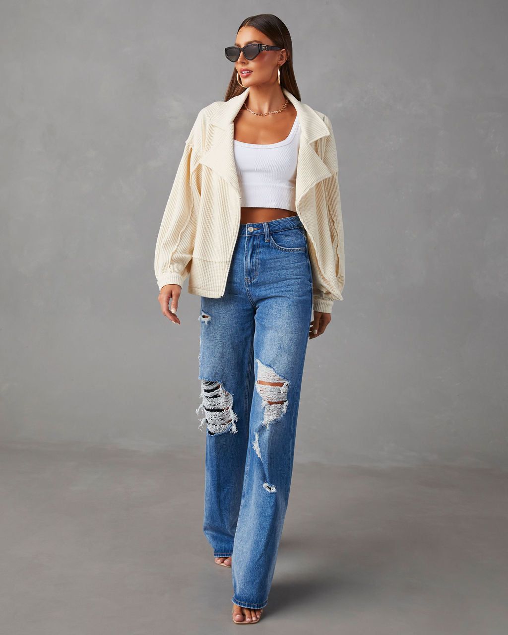 Noah Lee Jacket - Cream - SALE sold by Vici product image thumbnail 3