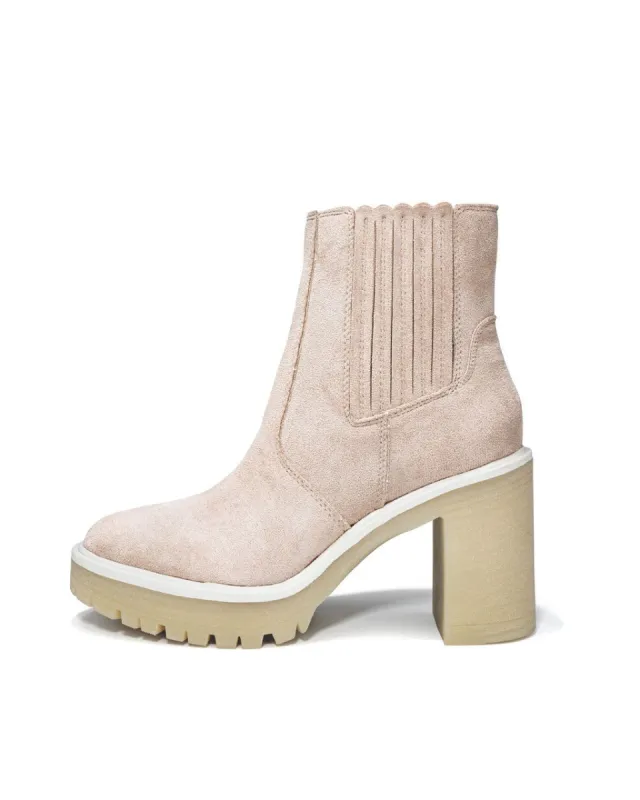 Anastasia Faux Leather Heeled Boot sold by Vici