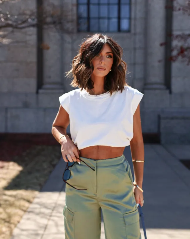 The New Classic Cotton Crop Tank sold by Vici