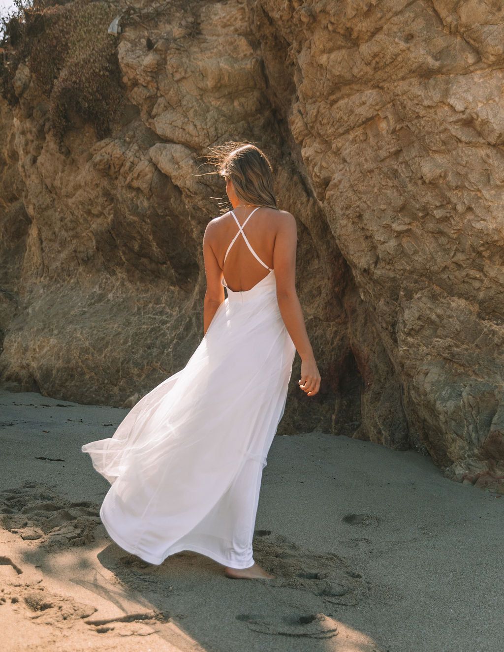 Petal Dust Maxi Dress - White - FINAL SALE sold by Vici product image thumbnail 7