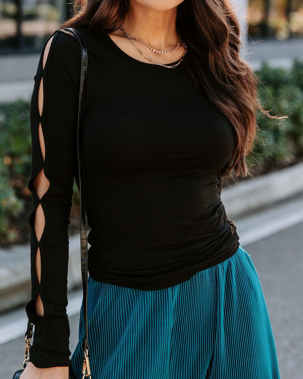 Nova Long Sleeve Cutout Top sold by Vici product image thumbnail 2