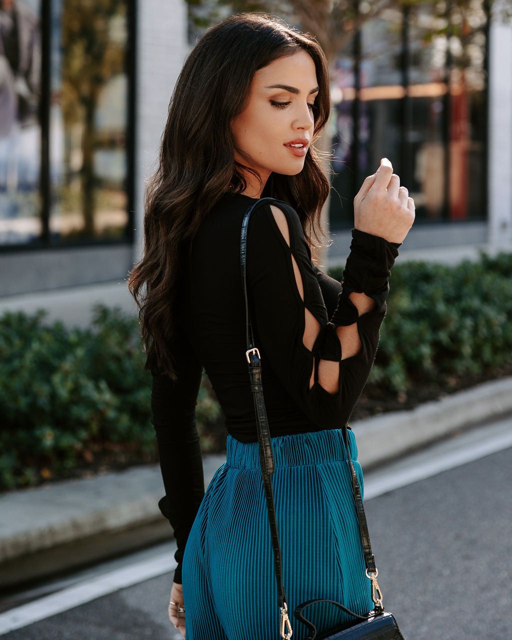 Nova Long Sleeve Cutout Top sold by Vici product image thumbnail 4