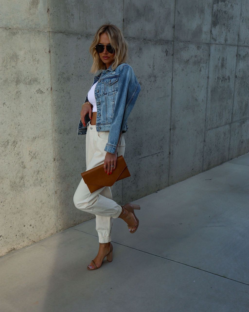 Rhode Island High Waisted Pocketed Pants - Cream - SALE sold by Vici product image thumbnail 7