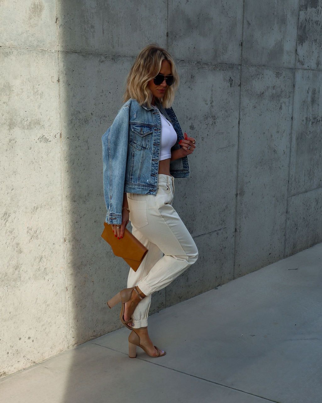 Rhode Island High Waisted Pocketed Pants - Cream - SALE sold by Vici product image thumbnail 5