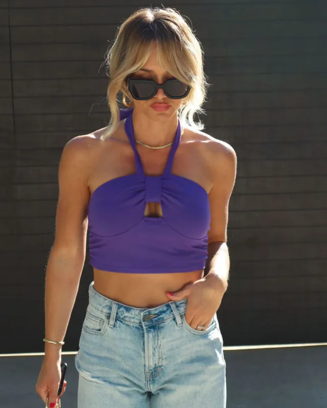 Maricela Crop Halter Top sold by Vici