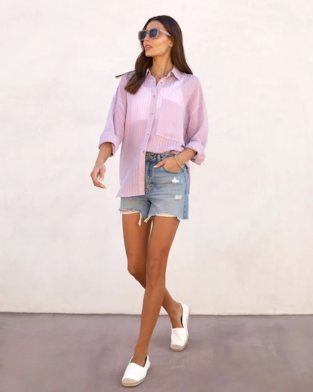 Jess Button Down Top sold by Vici