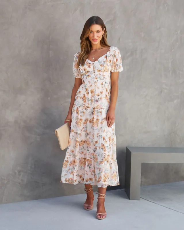 Philippa Floral Tiered Maxi Dress - FINAL SALE sold by Vici